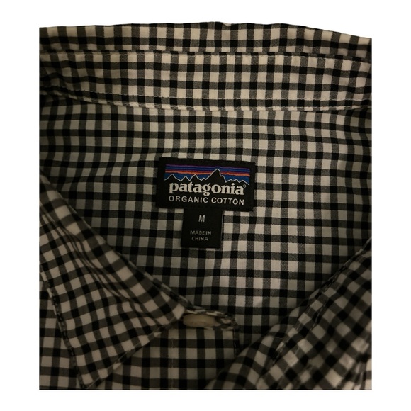 Patagonia Black and White Fezzman Shirt Men’s Medium - Picture 2 of 3
